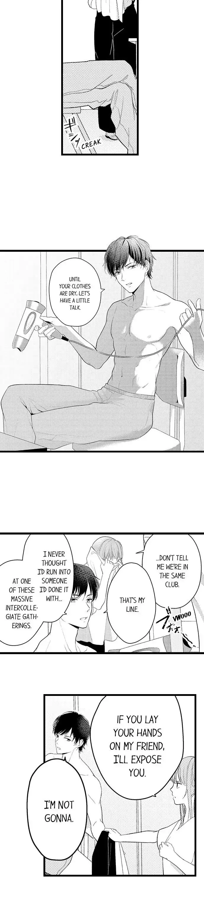 3-Byogo, Yaju.~ Goukon de Sumi ni Ita Kare wa Midarana Nikushoku Deshita Chapter 4 page 14