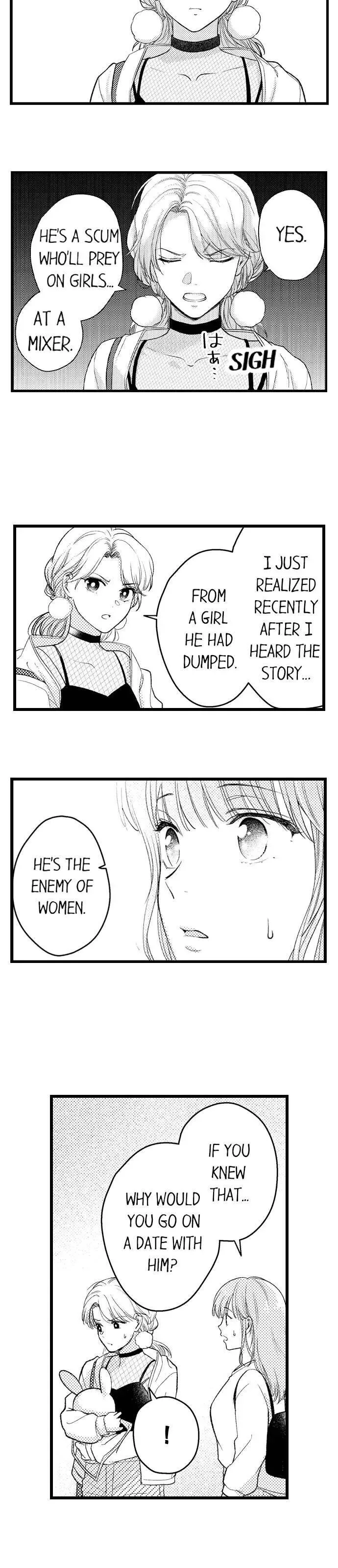 3-Byogo, Yaju.~ Goukon de Sumi ni Ita Kare wa Midarana Nikushoku Deshita Chapter 36 page 3