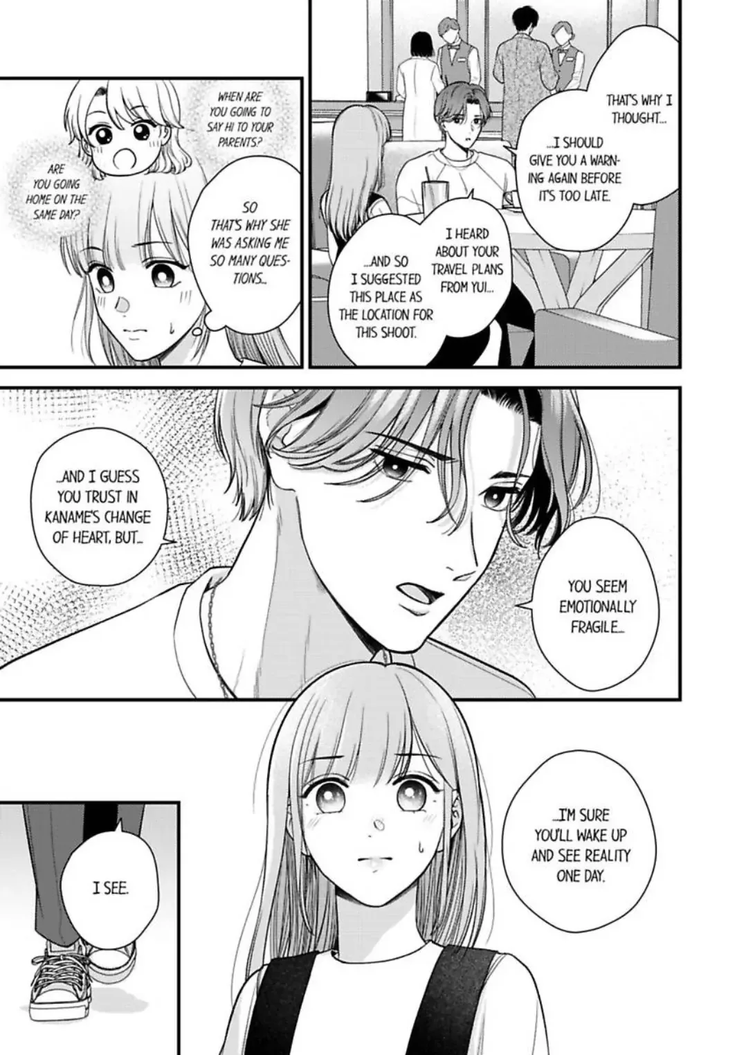 3-Byogo, Yaju.~ Goukon de Sumi ni Ita Kare wa Midarana Nikushoku Deshita Chapter 76 page 18