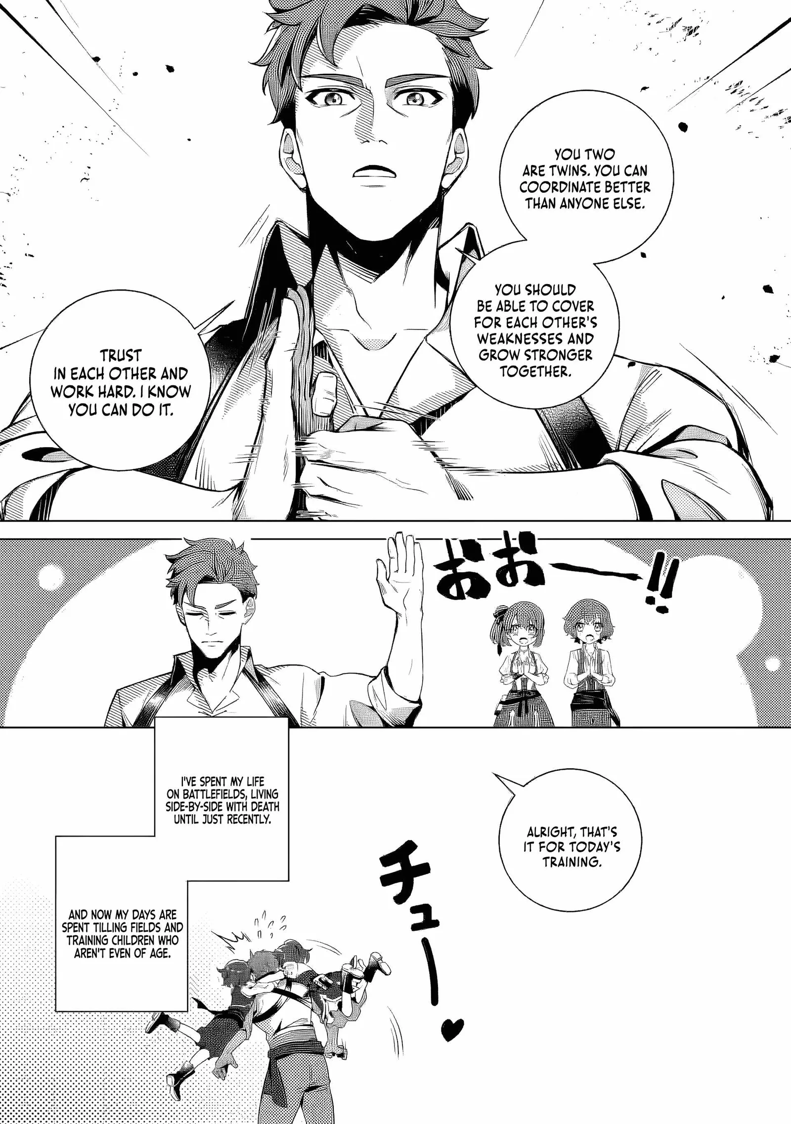 Netorare Tsuihōsareta Saikyō Kishi Danchō No Ossan, Katainaka De Eiyū Ni Matsuriagerareru Chapter 2.2 page 6
