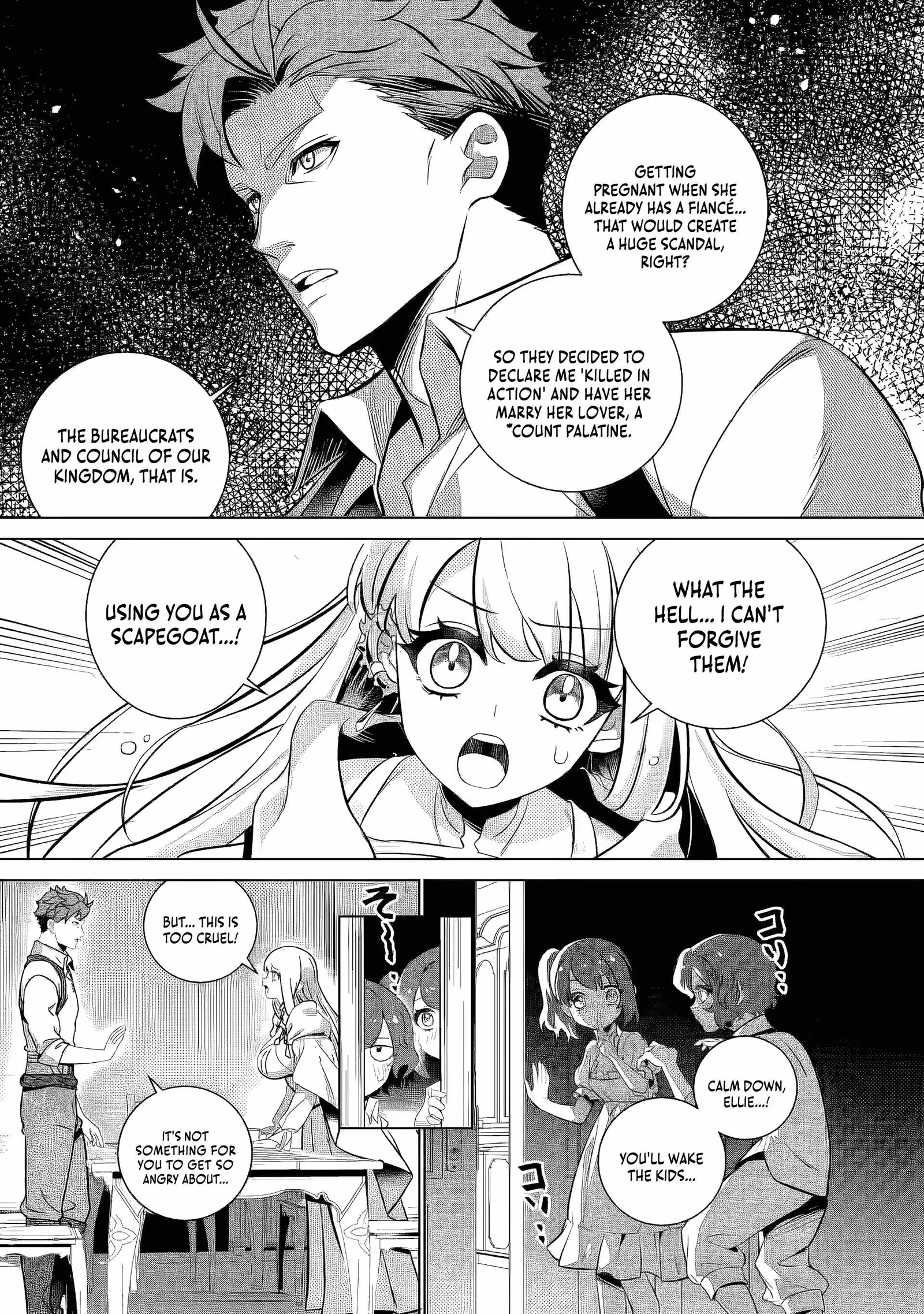 Netorare Tsuihōsareta Saikyō Kishi Danchō No Ossan, Katainaka De Eiyū Ni Matsuriagerareru Chapter 2.3 page 4