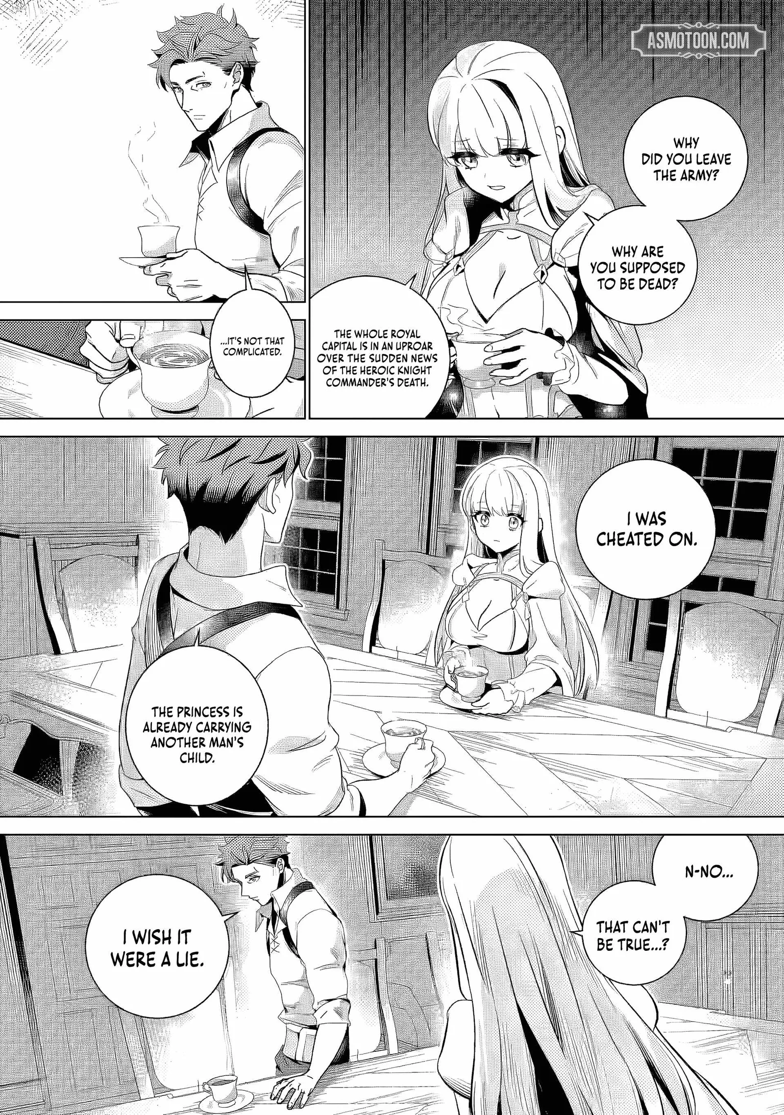 Netorare Tsuihōsareta Saikyō Kishi Danchō No Ossan, Katainaka De Eiyū Ni Matsuriagerareru Chapter 2.3 page 3
