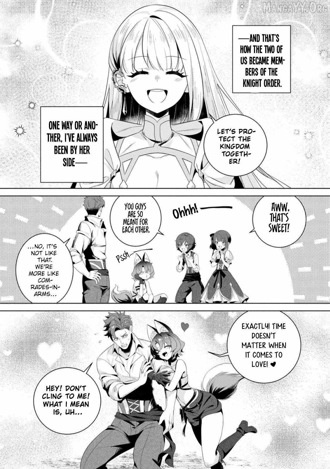 Netorare Tsuihōsareta Saikyō Kishi Danchō No Ossan, Katainaka De Eiyū Ni Matsuriagerareru Chapter 4 page 9