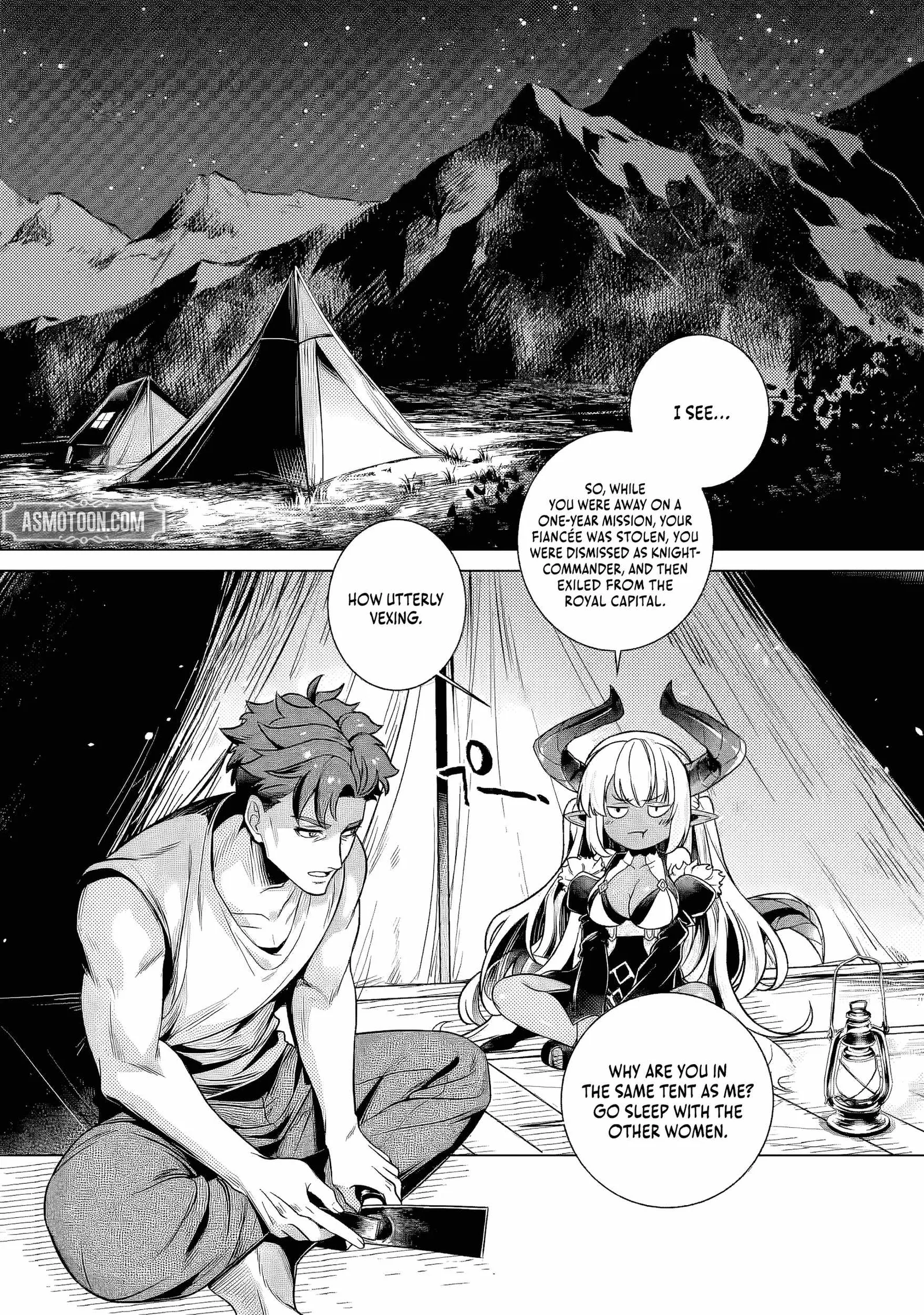 Netorare Tsuihōsareta Saikyō Kishi Danchō No Ossan, Katainaka De Eiyū Ni Matsuriagerareru Chapter 5.2 page 4