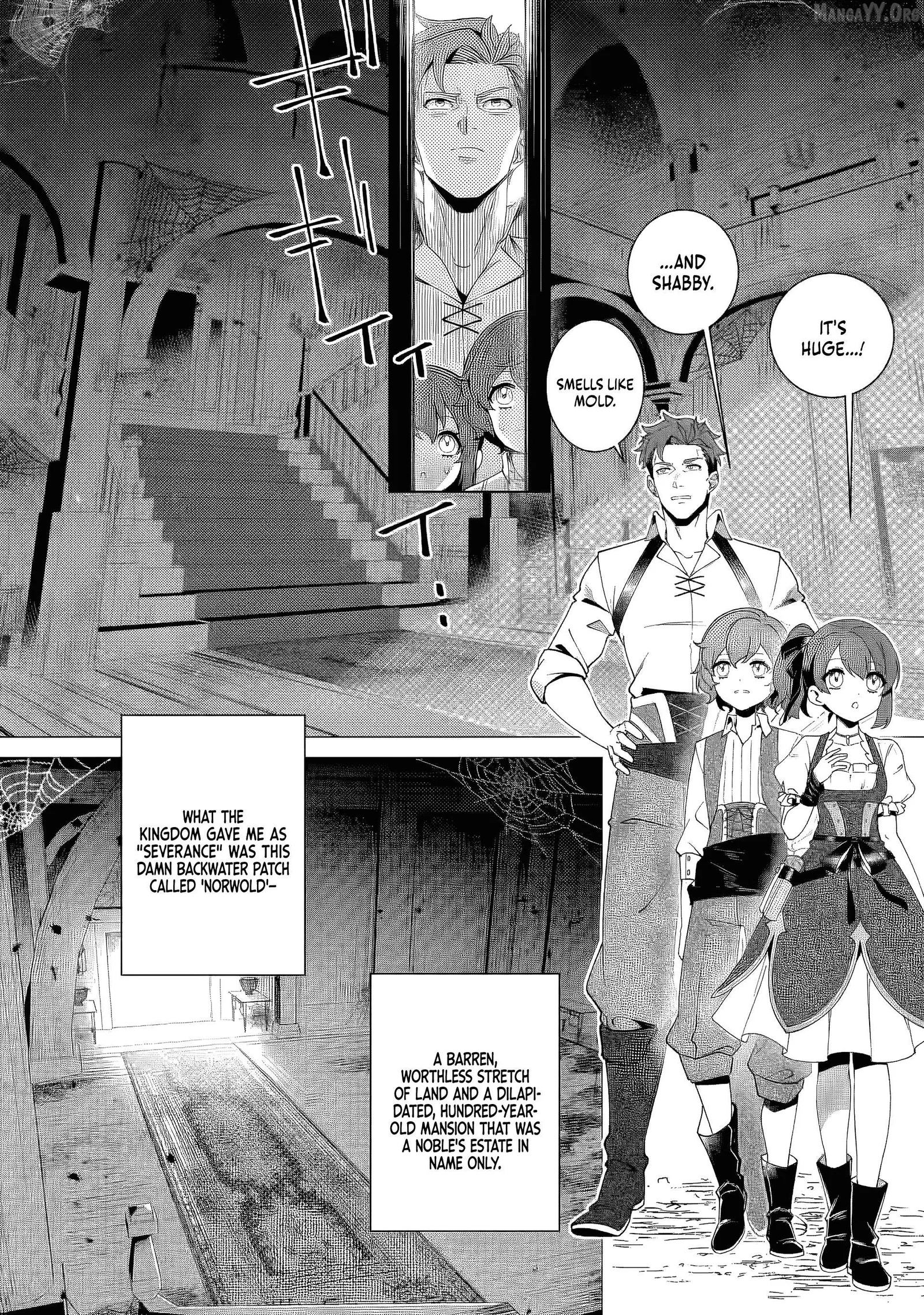 Netorare Tsuihōsareta Saikyō Kishi Danchō No Ossan, Katainaka De Eiyū Ni Matsuriagerareru Chapter 2 page 4