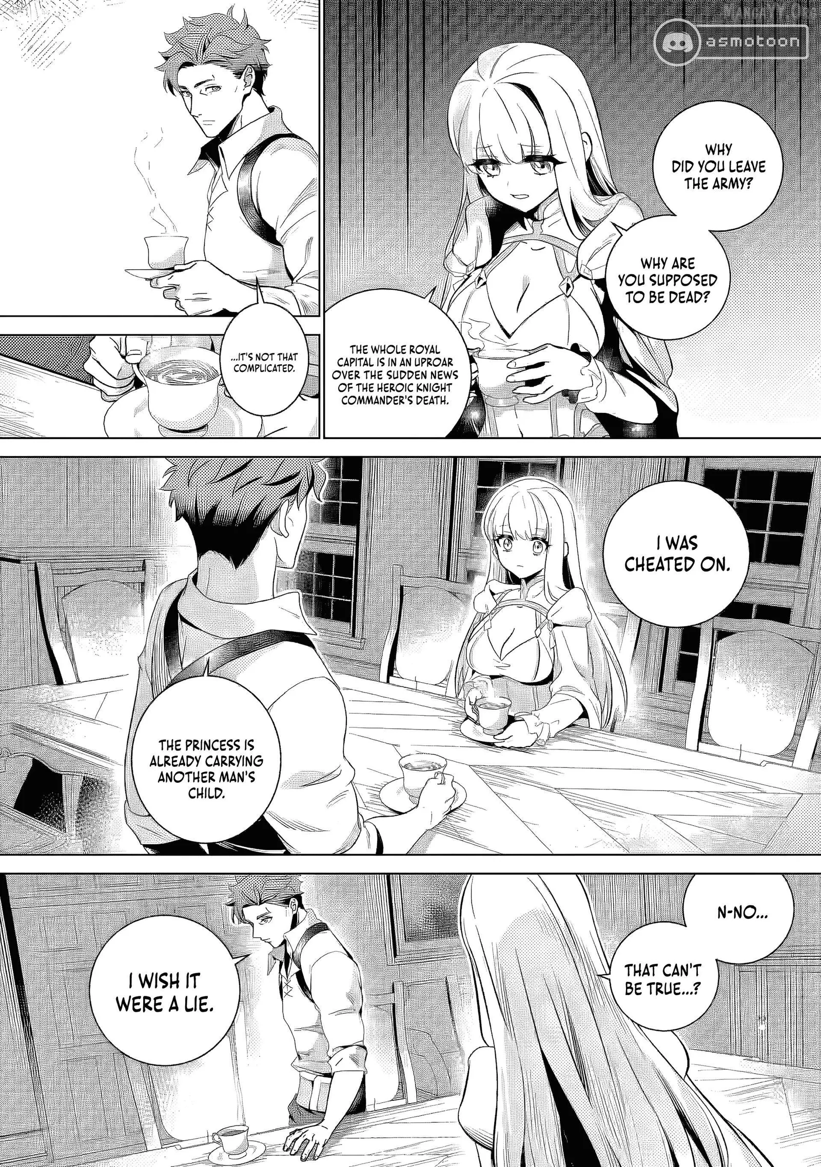 Netorare Tsuihōsareta Saikyō Kishi Danchō No Ossan, Katainaka De Eiyū Ni Matsuriagerareru Chapter 2 page 22