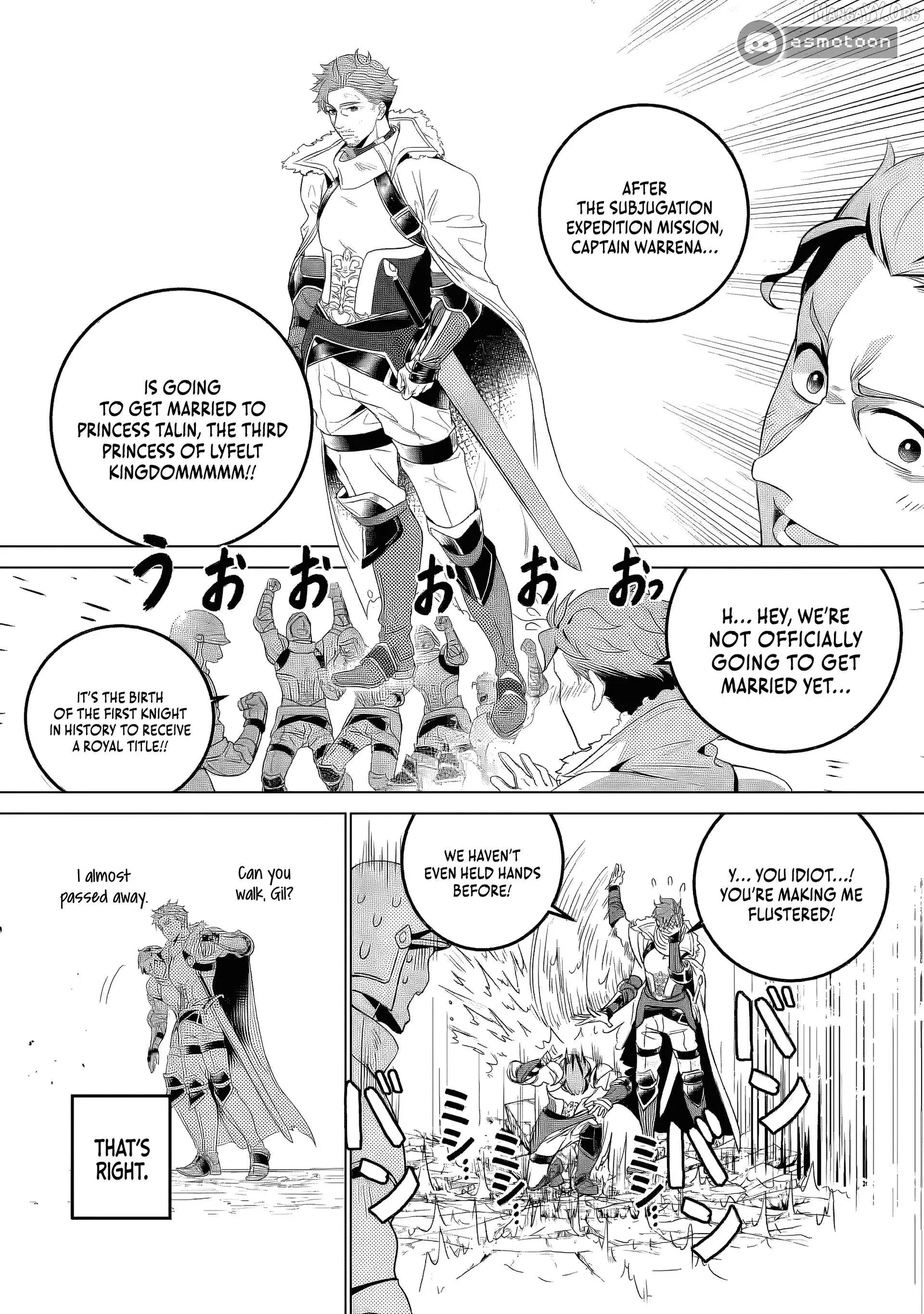 Netorare Tsuihōsareta Saikyō Kishi Danchō No Ossan, Katainaka De Eiyū Ni Matsuriagerareru Chapter 1 page 11