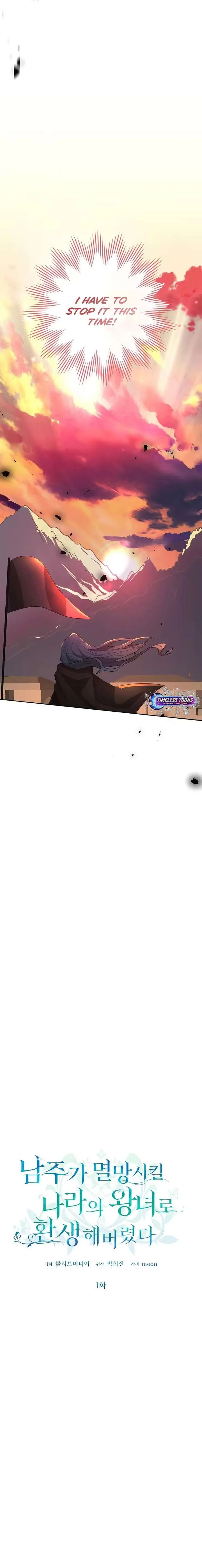 I Reincarnated as the Princess of a Country That Is Going to Destroyed by Male Protagonist Chapter 1 page 5