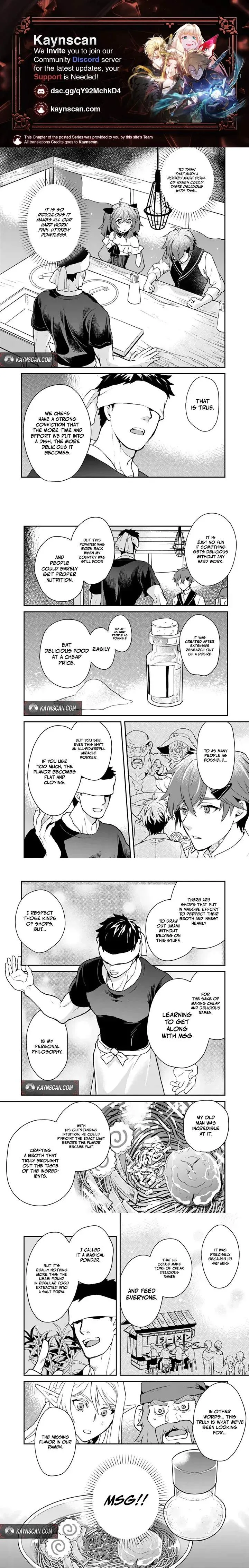 Isekai Ramen Yatai Elf no Shokutsuu wa Ramen ga Tabetai Chapter 9 page 1