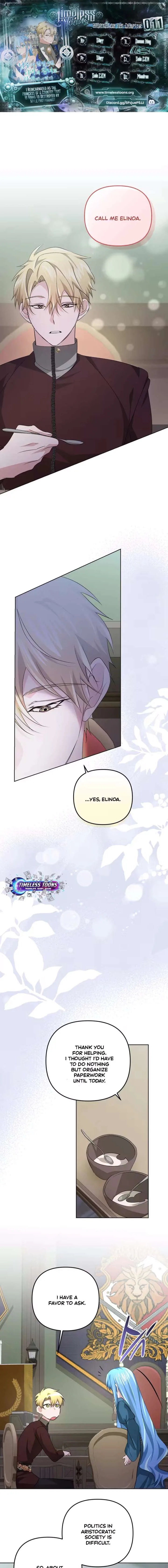 I Reincarnated as the Princess of a Country That Is Going to Destroyed by Male Protagonist Chapter 11 page 1