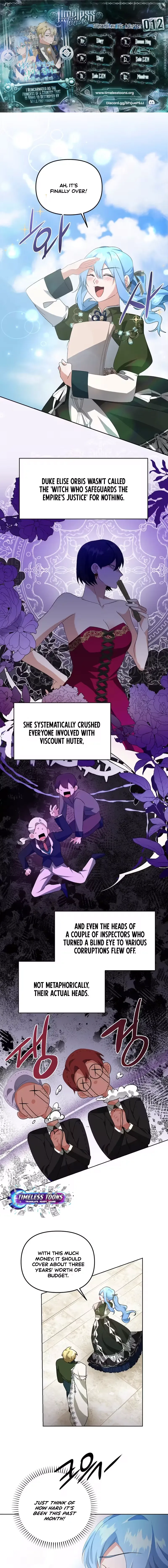 I Reincarnated as the Princess of a Country That Is Going to Destroyed by Male Protagonist Chapter 12 page 1