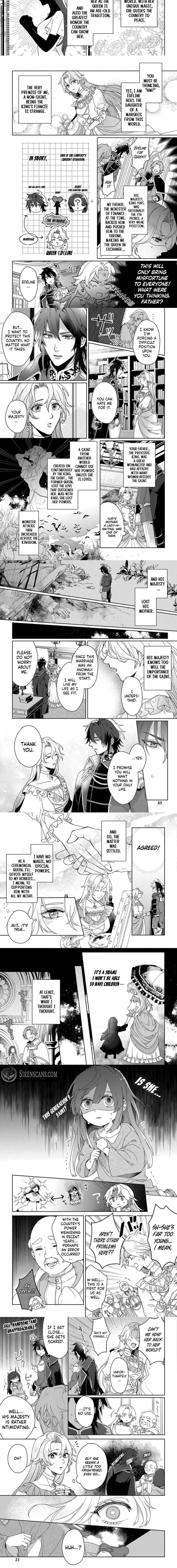 He Said He'd Never Love Me Because the Saint Was Coming—So I Became a FakeQueen… But the Saint Turned Out to Be a 5-Year-Old, and Now I'm Loving Her with All My Heart!! Chapter 1 page 2