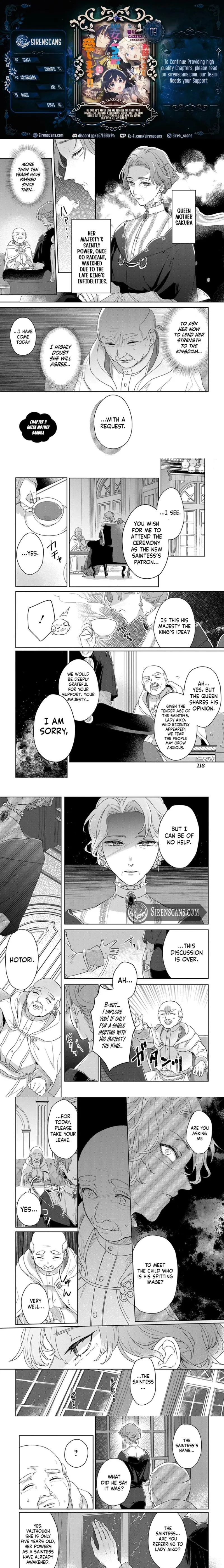 He Said He'd Never Love Me Because the Saint Was Coming—So I Became a FakeQueen… But the Saint Turned Out to Be a 5-Year-Old, and Now I'm Loving Her with All My Heart!! Chapter 3 page 1