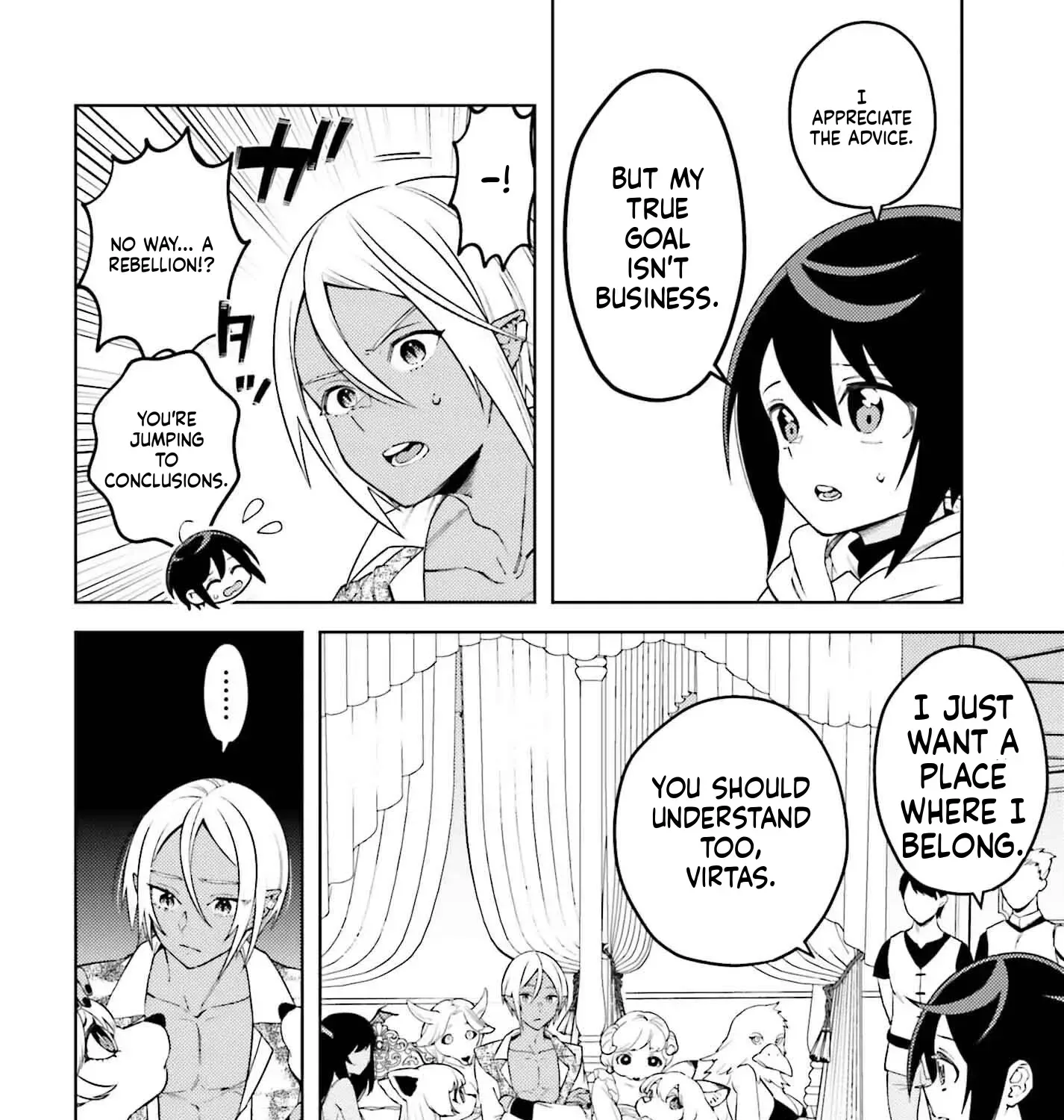 Kiraware Ouji no Yarinaoshi ~Henkyo de Yami Maho o Kiwamete, Saikyo no Kenzoku to Riso no Okoku o Tsukurimasu~ Chapter 15 page 46