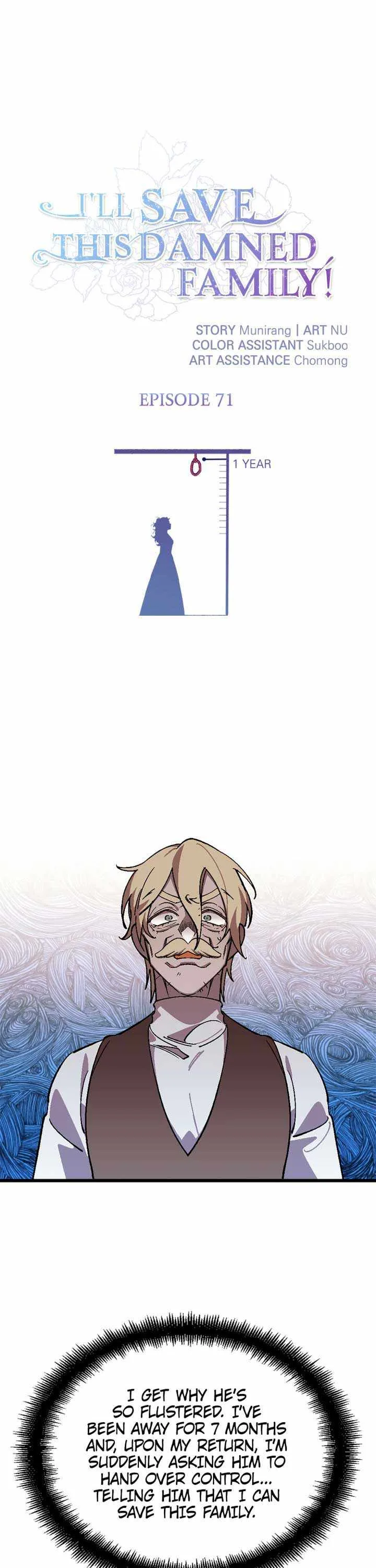 I'll Save This Damn Family! Chapter 71 page 1