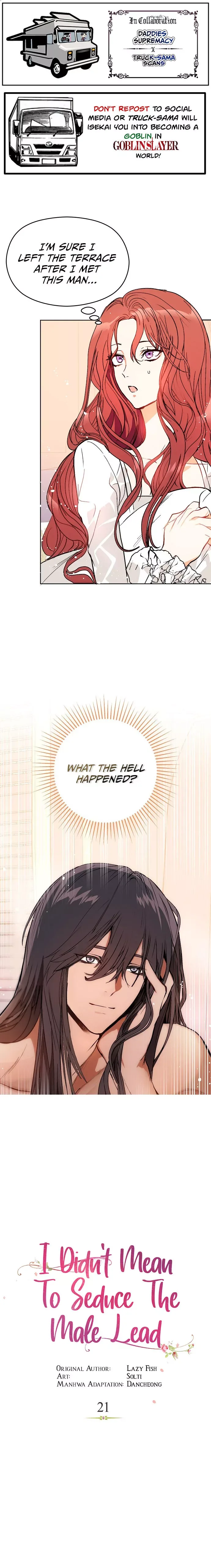 I Didn't Mean to Seduce the Male Lead Chapter 21 page 1