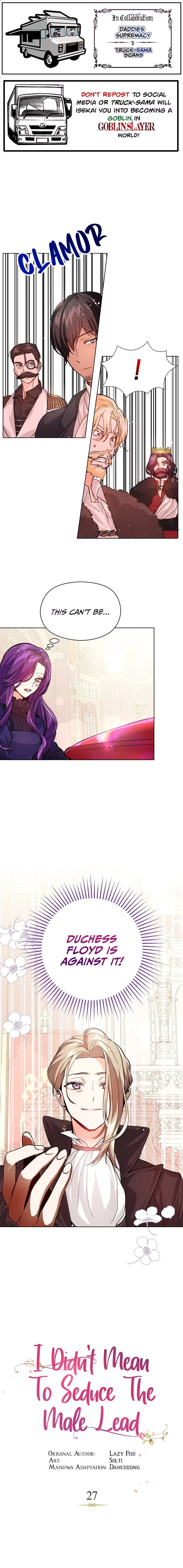 I Didn't Mean to Seduce the Male Lead Chapter 27 page 1