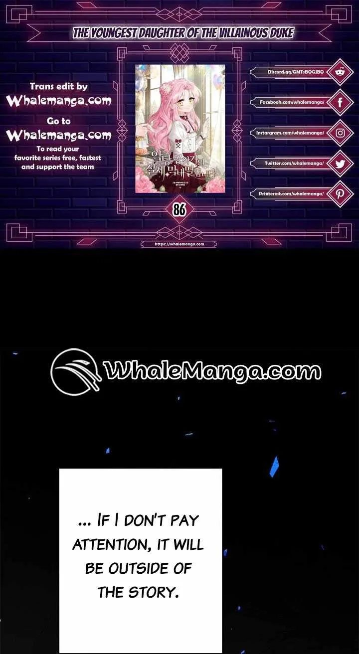 The Youngest Daughter of the Villainous Duke Chapter 86 page 1