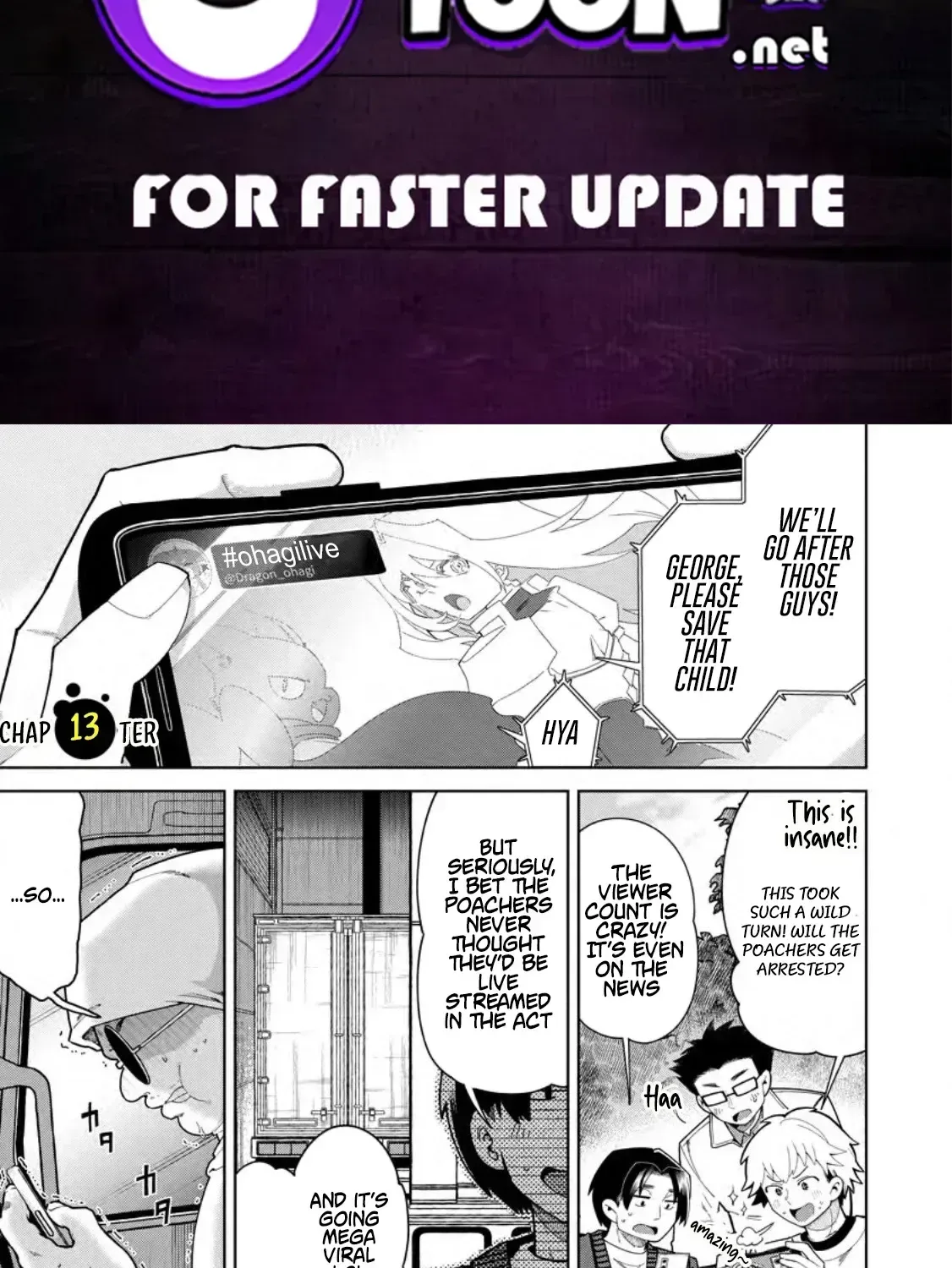I’m an Overworked Corporate Slave, but After Being Embraced by a Dragon, I Started Streaming My Pet Life With a Tiny Dragon and Monsters on a Farm Chapter 13.1 page 1