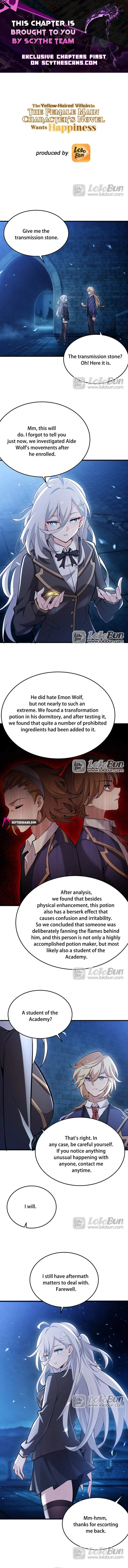 The Yellow-haired Villain in Female Main Character's Novel wants Happiness Chapter 89 page 1