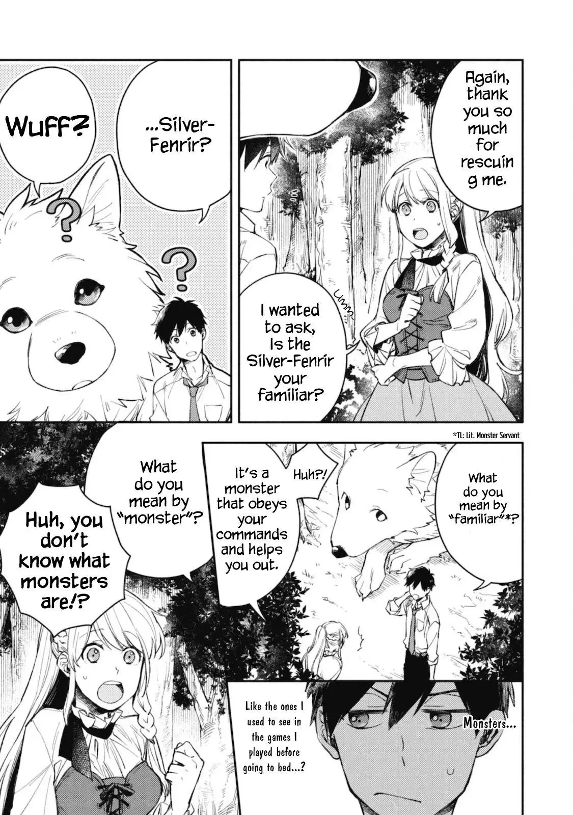 Isekai Tensei Shitara Aiken ga Saikyou ni Narimashita: Silver Fenrir to Ore ga Isekai Kurashi wo Hajimetara Chapter 1 page 28