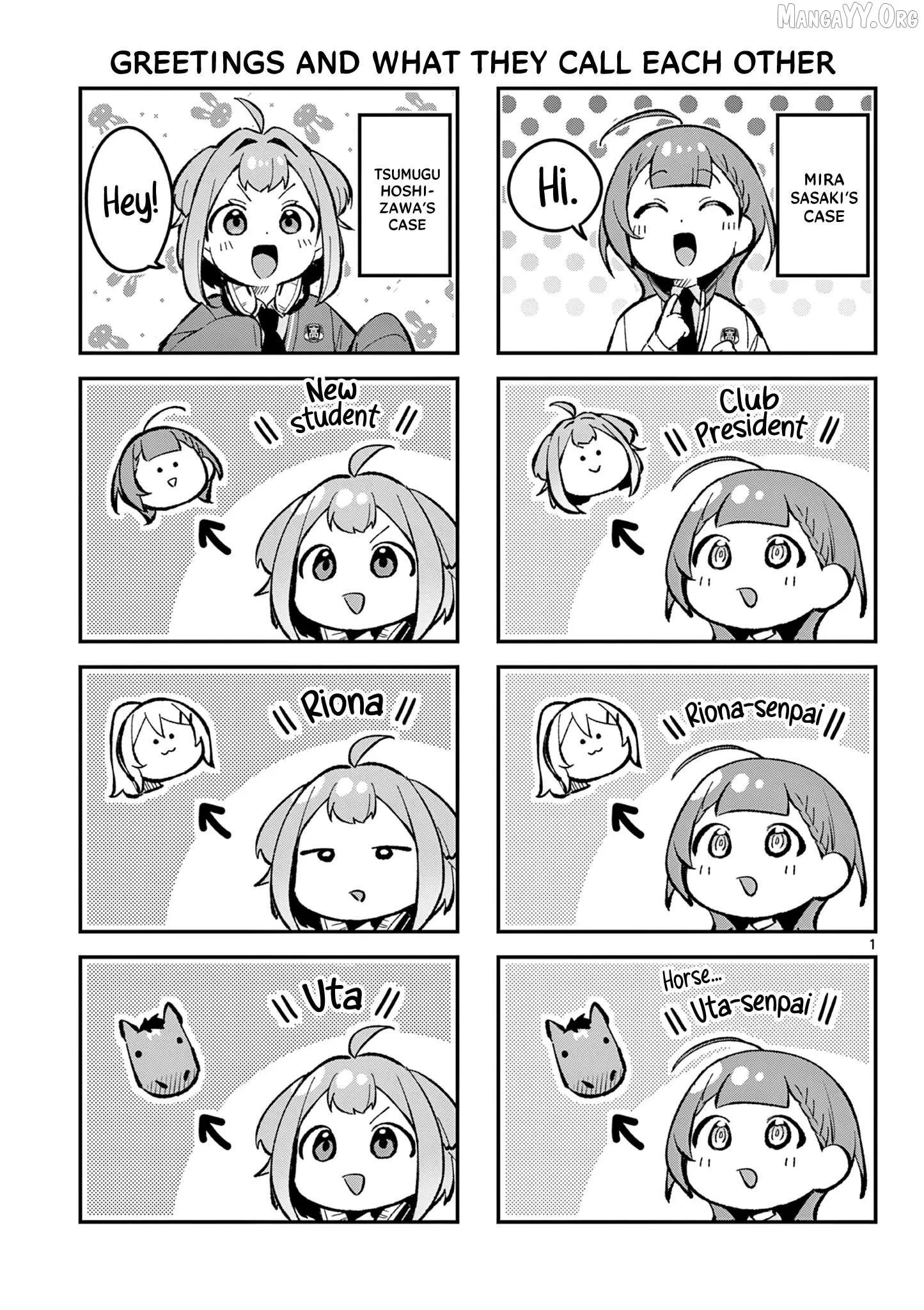 Houkago Voca-Ken de! Chapter 3.5 page 1
