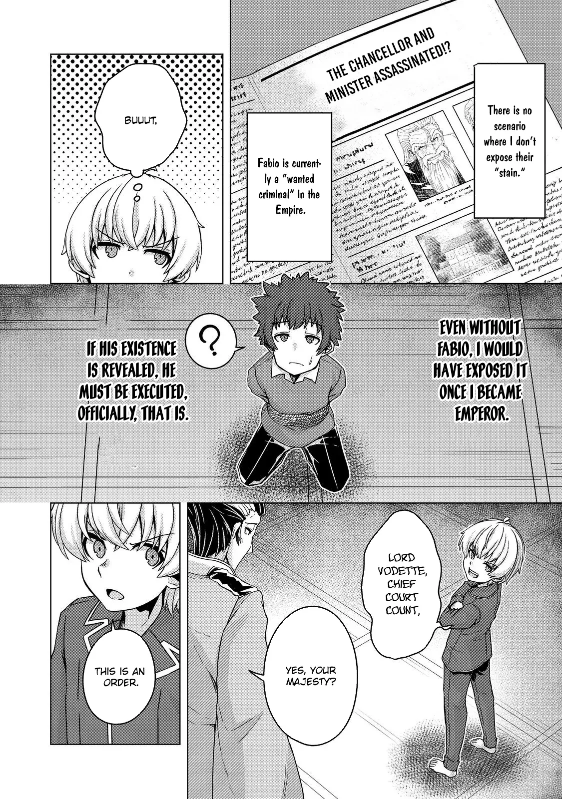 Tensei Shitara Koutei deshita ~Umare Nagara no Koutei wa Kono Saki Ikinokoreru ka Chapter 24 page 33