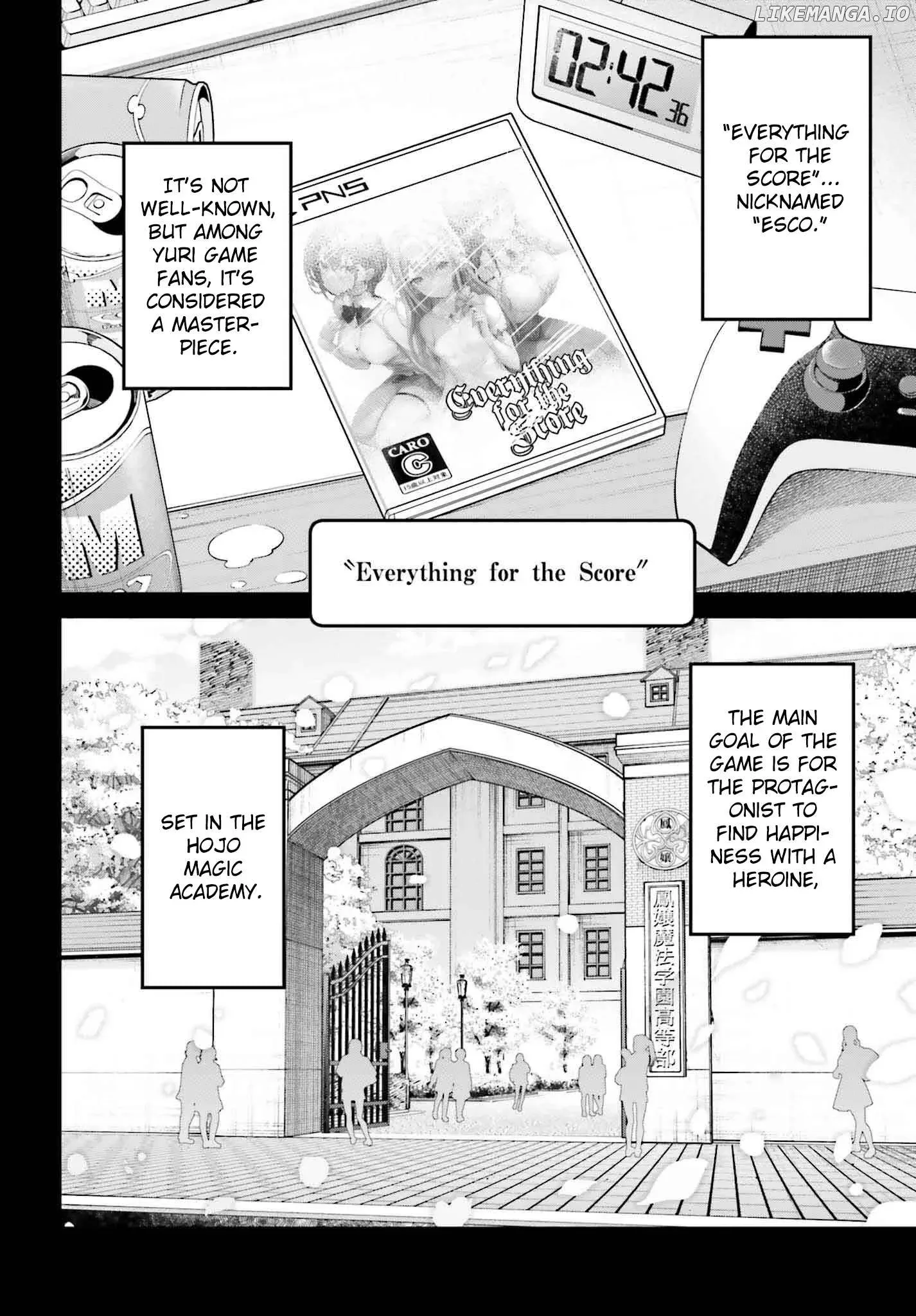 Danshi Kinsei Game Sekai de Ore ga Yarubeki Yuiitsu no Koto - Yuri no Ma ni Hasamaru Otoko to Shite Tensei shite shimaimashita Chapter 1 page 10