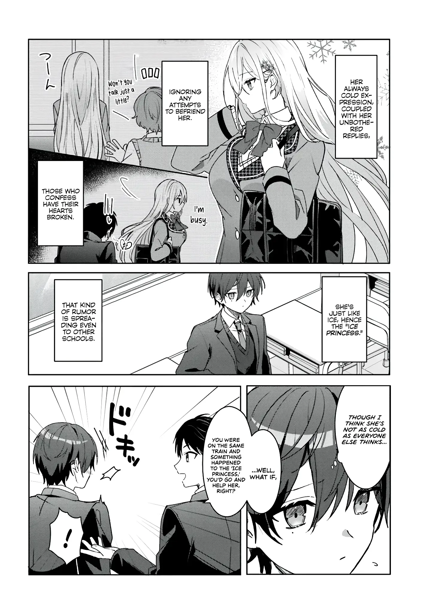 After I Save The Ice Princess From Another School From A Mol*ster, We Started As Friends Chapter 1 page 13
