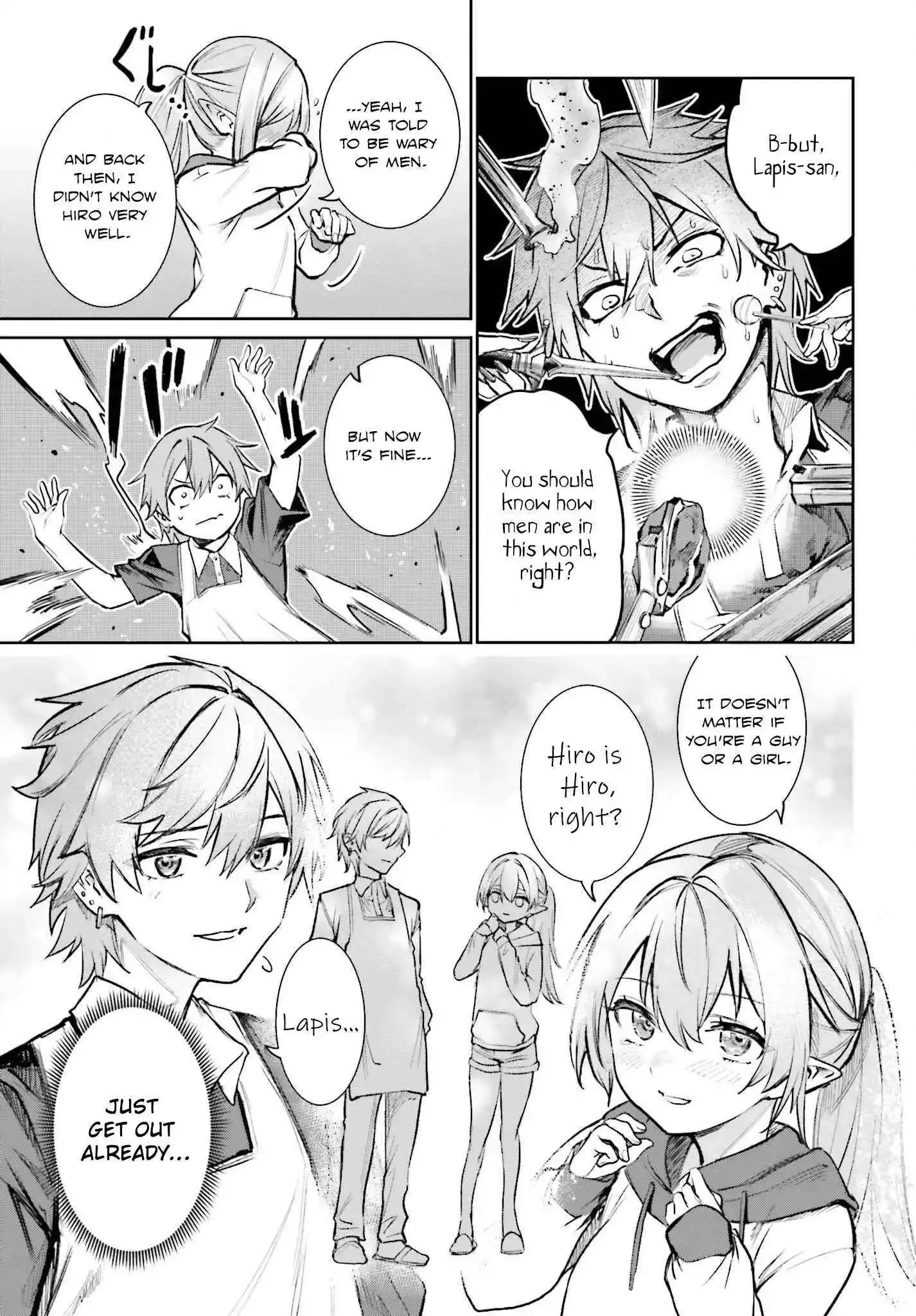 Danshi Kinsei Game Sekai de Ore ga Yarubeki Yuiitsu no Koto - Yuri no Ma ni Hasamaru Otoko to Shite Tensei shite shimaimashita Chapter 6 page 24