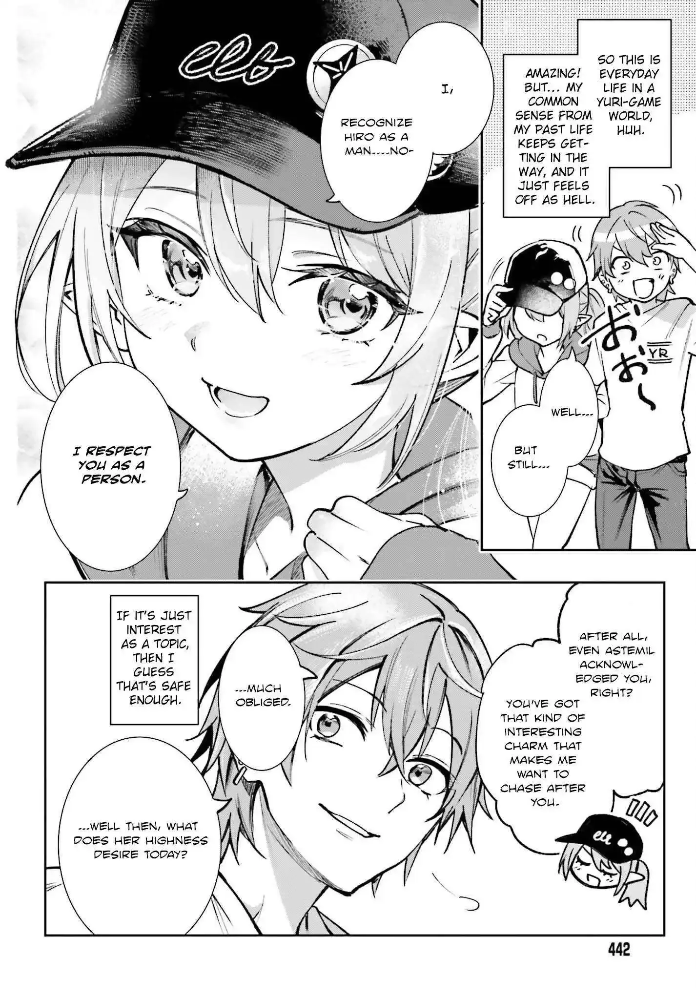 Danshi Kinsei Game Sekai de Ore ga Yarubeki Yuiitsu no Koto - Yuri no Ma ni Hasamaru Otoko to Shite Tensei shite shimaimashita Chapter 7 page 7