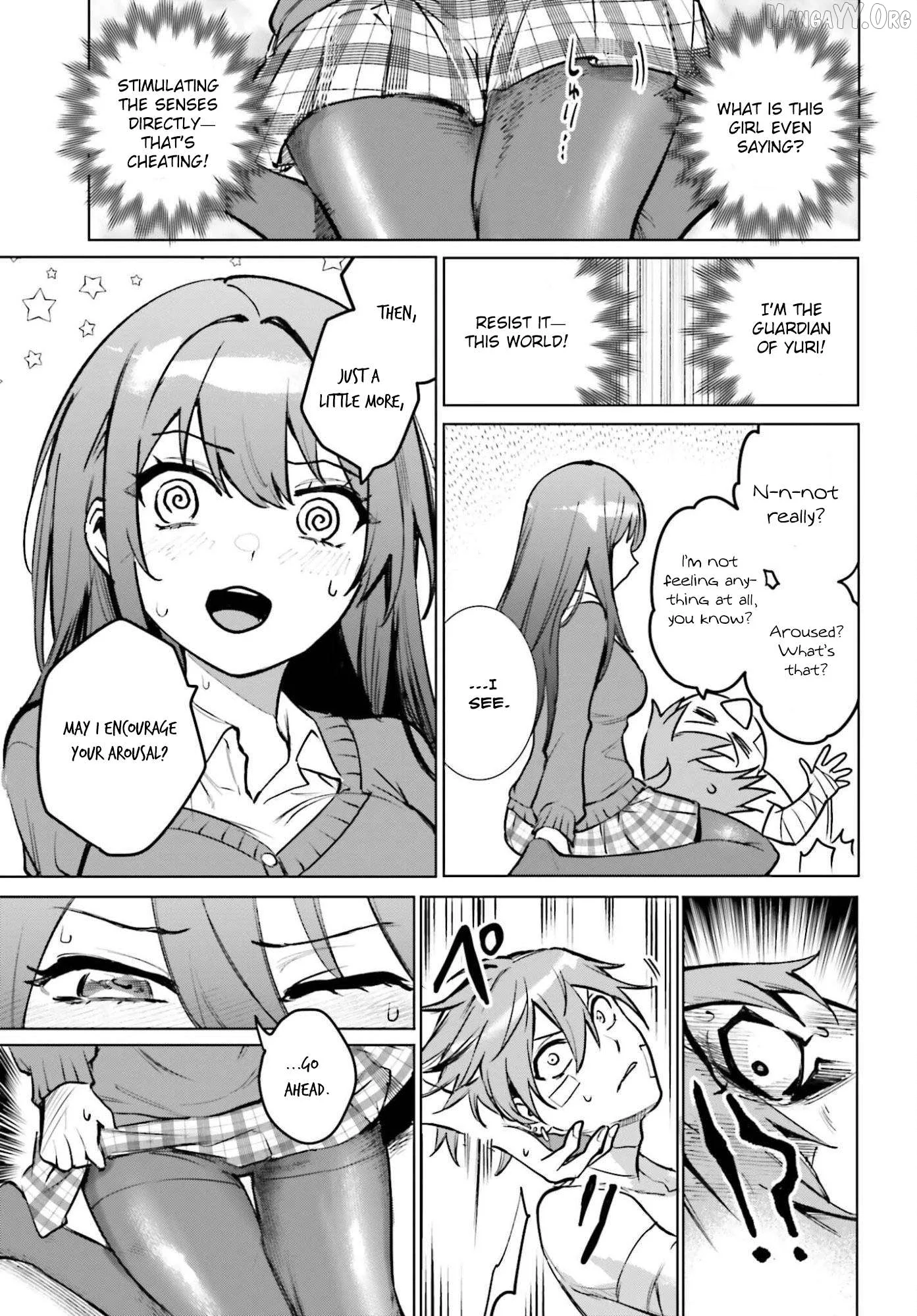 Danshi Kinsei Game Sekai de Ore ga Yarubeki Yuiitsu no Koto - Yuri no Ma ni Hasamaru Otoko to Shite Tensei shite shimaimashita Chapter 11 page 21