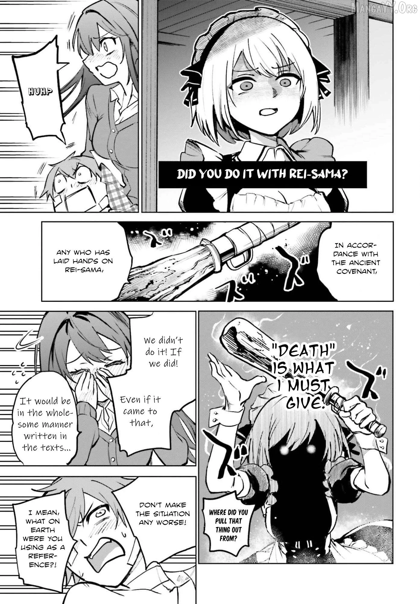 Danshi Kinsei Game Sekai de Ore ga Yarubeki Yuiitsu no Koto - Yuri no Ma ni Hasamaru Otoko to Shite Tensei shite shimaimashita Chapter 11 page 25