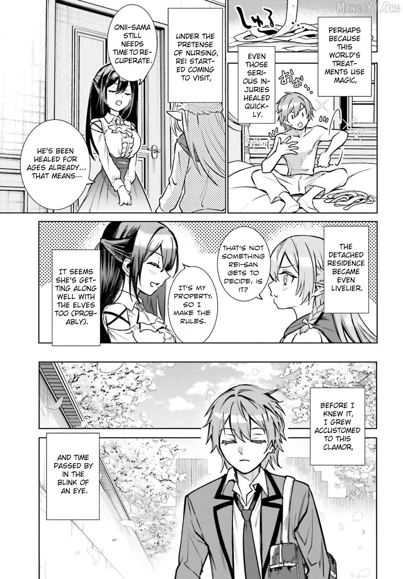 Danshi Kinsei Game Sekai de Ore ga Yarubeki Yuiitsu no Koto - Yuri no Ma ni Hasamaru Otoko to Shite Tensei shite shimaimashita Chapter 11 page 33