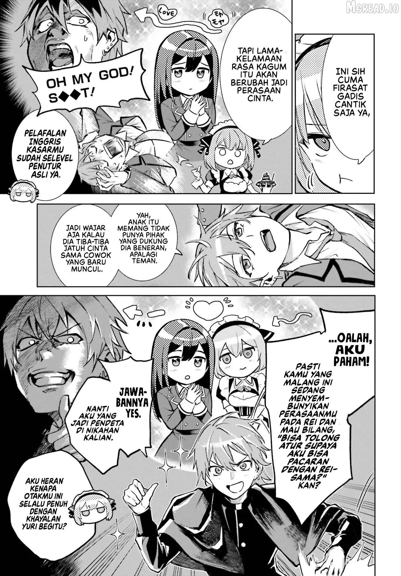 Danshi Kinsei Game Sekai de Ore ga Yarubeki Yuiitsu no Koto - Yuri no Ma ni Hasamaru Otoko to Shite Tensei shite shimaimashita Chapter 14 page 3