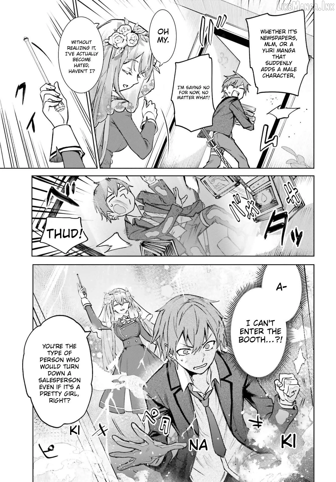 Danshi Kinsei Game Sekai de Ore ga Yarubeki Yuiitsu no Koto - Yuri no Ma ni Hasamaru Otoko to Shite Tensei shite shimaimashita Chapter 17 page 4