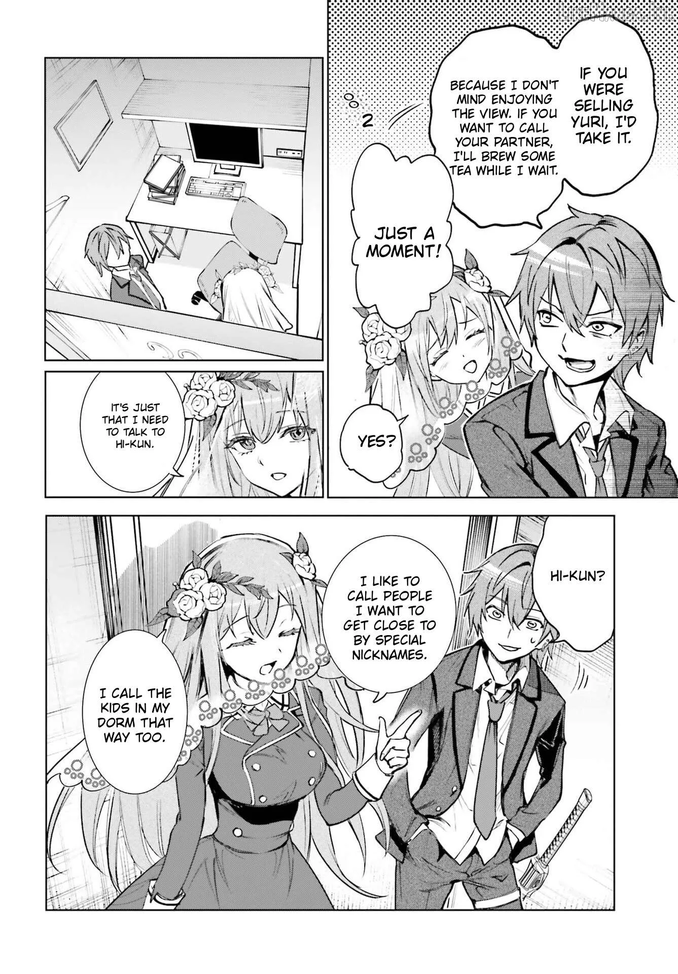 Danshi Kinsei Game Sekai de Ore ga Yarubeki Yuiitsu no Koto - Yuri no Ma ni Hasamaru Otoko to Shite Tensei shite shimaimashita Chapter 17 page 5