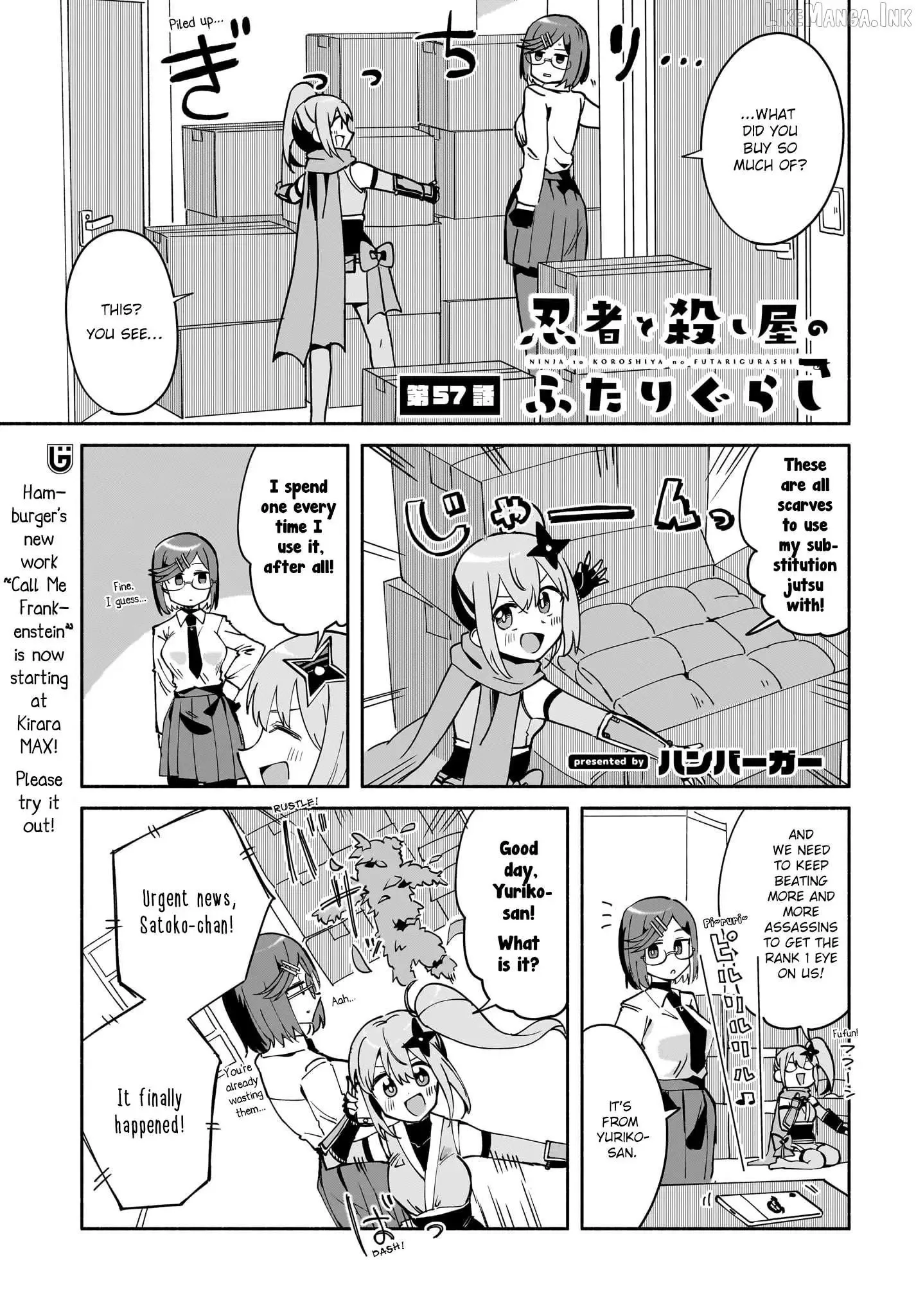 A Ninja and an Assassin Living Together Chapter 57 page 1