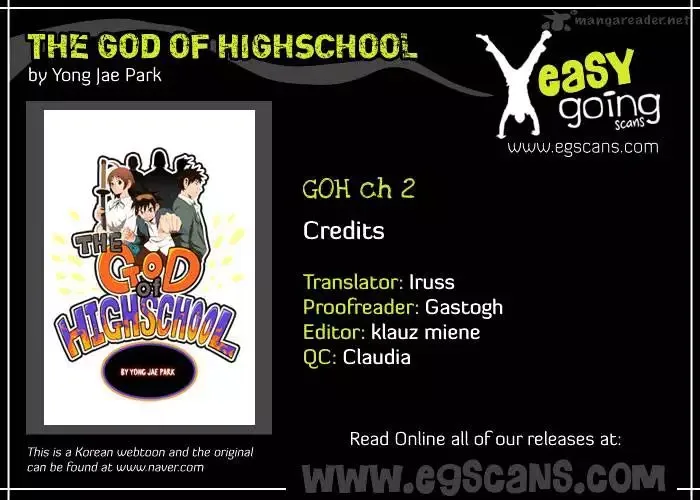 The God of High School Chapter 2 page 1