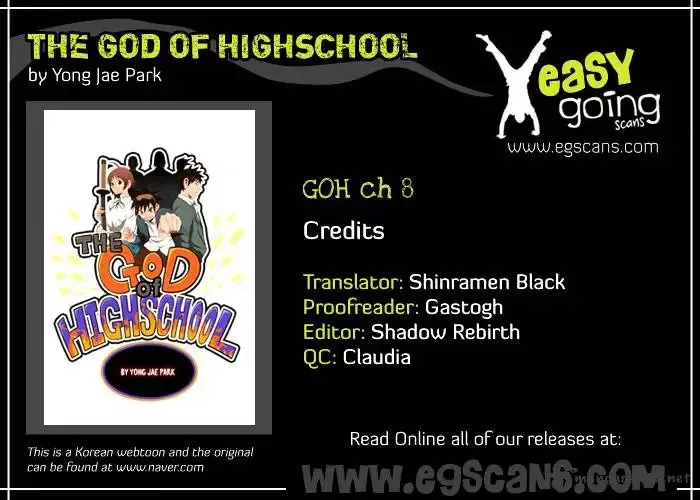 The God of High School Chapter 8 page 1