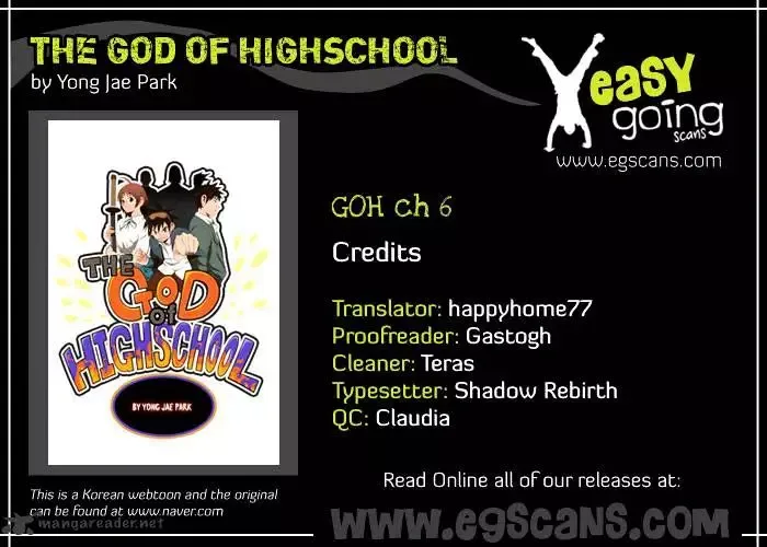 The God of High School Chapter 6 page 1