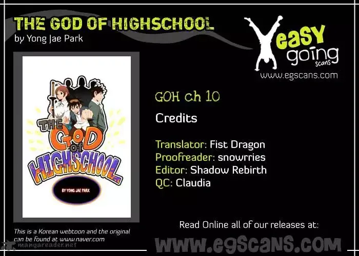 The God of High School Chapter 10 page 1