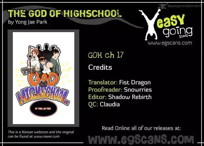 The God of High School Chapter 17 page 1