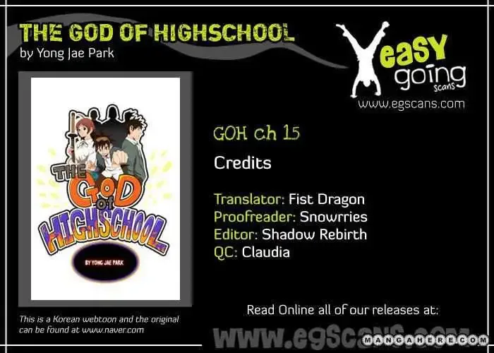 The God of High School Chapter 15 page 1
