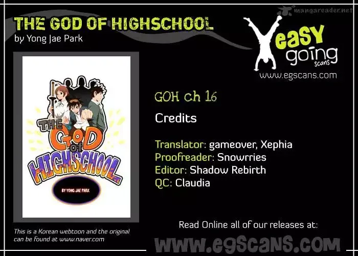 The God of High School Chapter 16 page 1