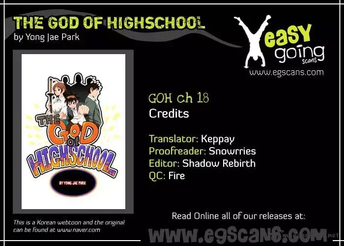 The God of High School Chapter 18 page 1