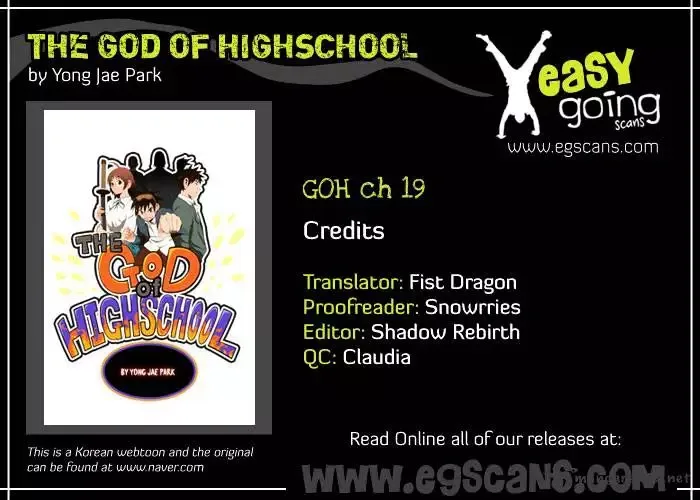 The God of High School Chapter 19 page 1