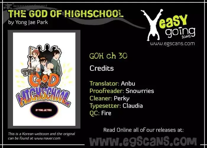 The God of High School Chapter 30 page 1