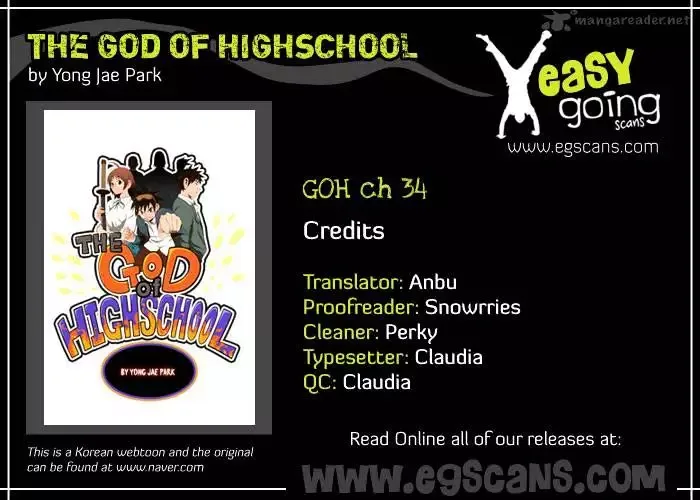 The God of High School Chapter 34 page 1