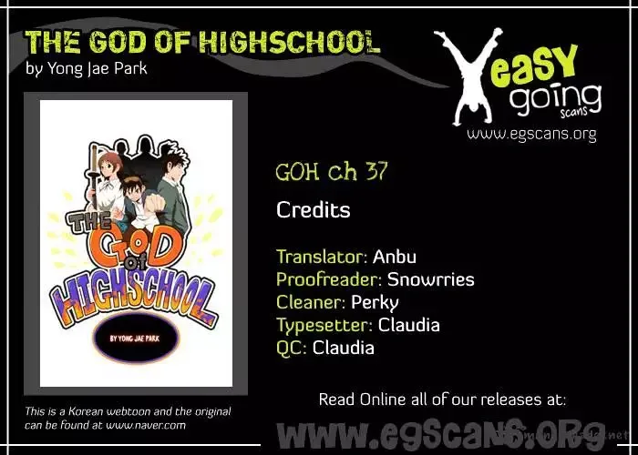 The God of High School Chapter 37 page 1